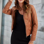 Stilvolle Damen-jacke mit Reißverschlusstaschen