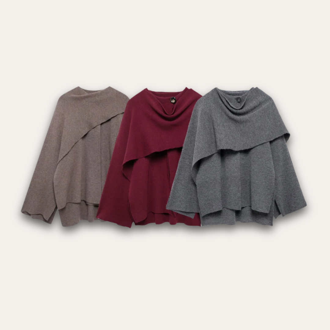R&B | Stilvoll Poncho-Pullover für Frauen