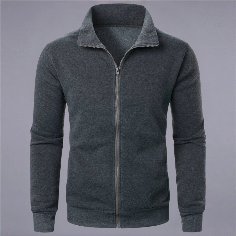 R&B | Klassisches Sweatshirt mit Reißverschluss Baumwollmischung Komfort und Stil