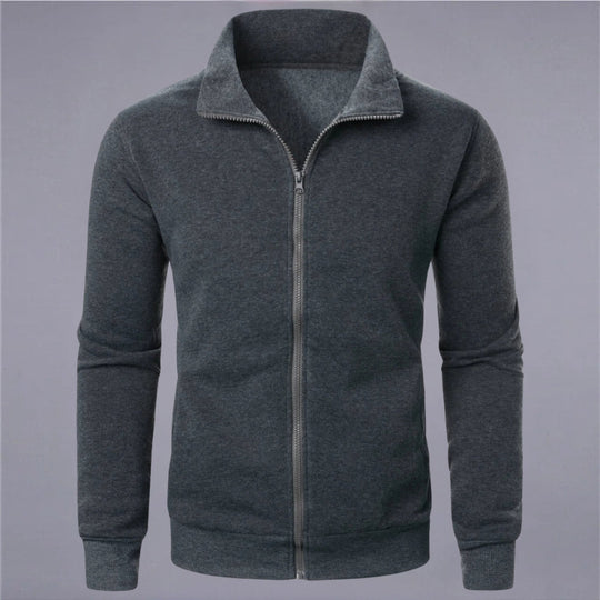 R&B | Klassisches Sweatshirt mit Reißverschluss Baumwollmischung Komfort und Stil