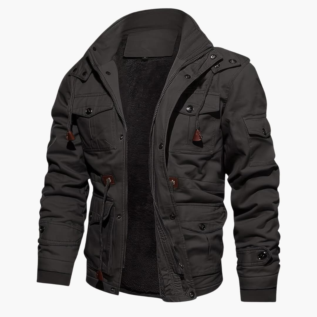 R&B | Warme Fleecejacke mit Taschen für Herren