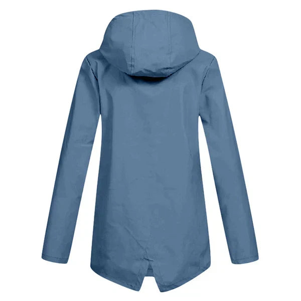 R&B | Trendy Damen Regenjacke mit Kapuze