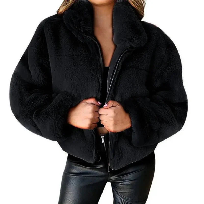 R&B - Schicke Winter Mode Teddy Jacke für Frauen