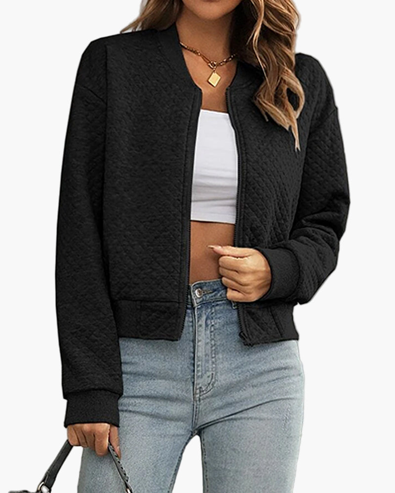 R&B | Bomberjacke Stepp-Design Modern Freizeit Übergangsjacke