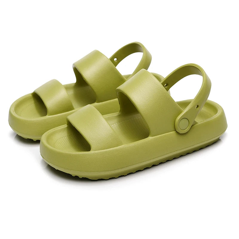 R&B | Orthopädische Sandalen Comfort Plus Pantoletten mit Doppelriemen Gepolsterte, Lässige Slip-On-Sandalen
