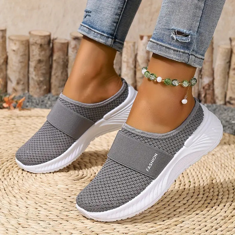 R&B | Orthopädische Slip on Damenschuhe mit Klettverschluss