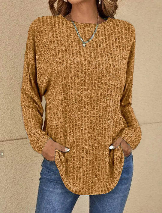 R&B | Stylisches Gestricktes und Dehnbares Lässiges Top