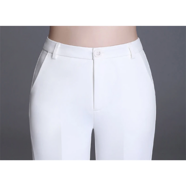 R&B | Elegante Enganliegende Hohe Taille Flared Hosen