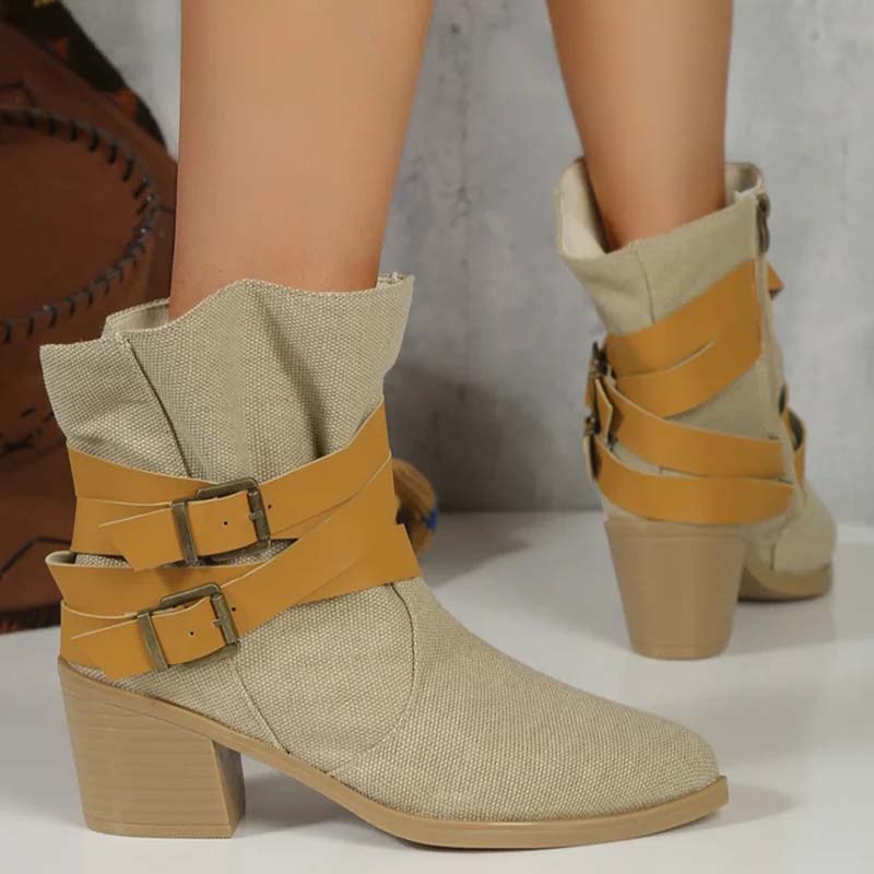Vintage Dicke Absatzstiefel R&B