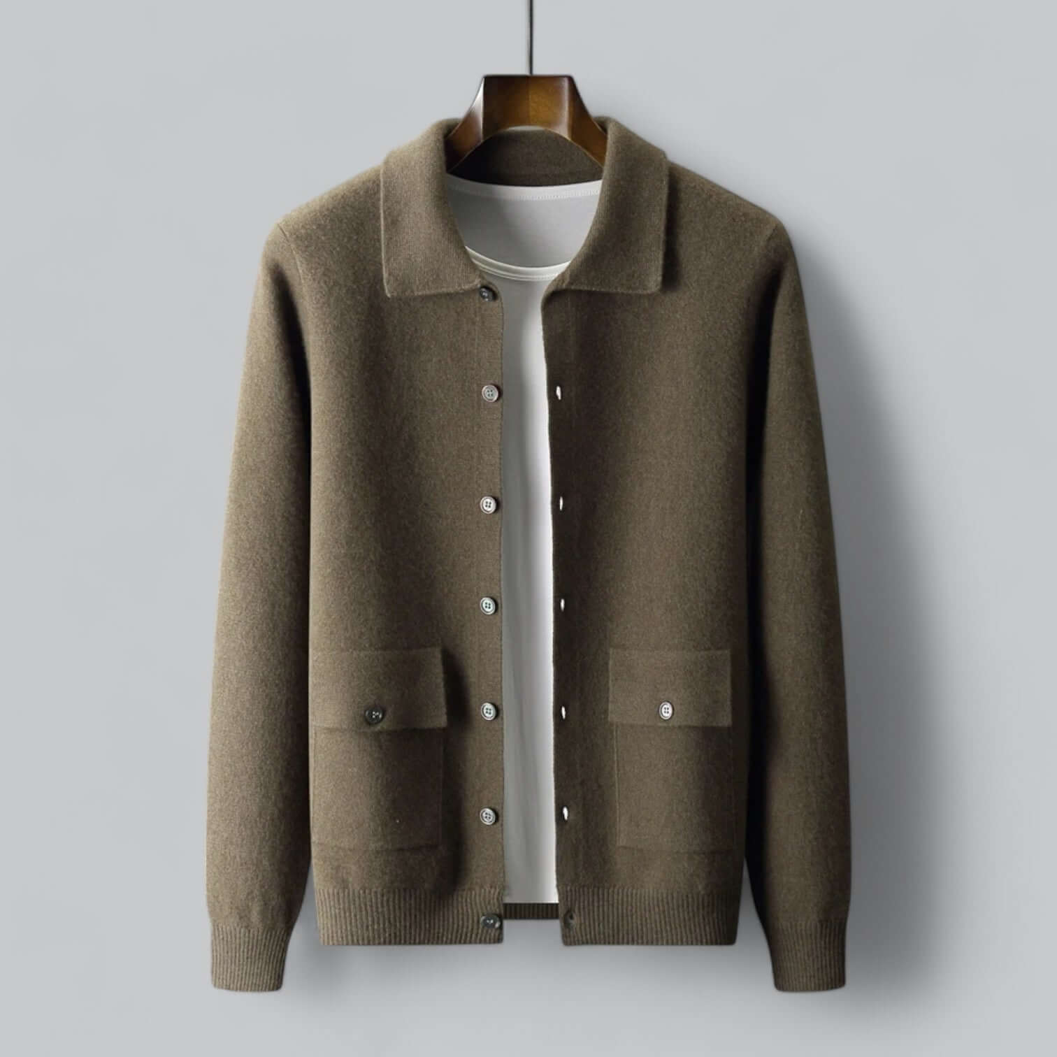 R&B | Herren Mischung Cardigan Jacke