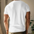 R&B | Einfarbig Lässig gestricktes T-Shirt