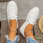 R&B | Lässig Flache Schuhe mit Rutschfester Sohle und Runder Spitze