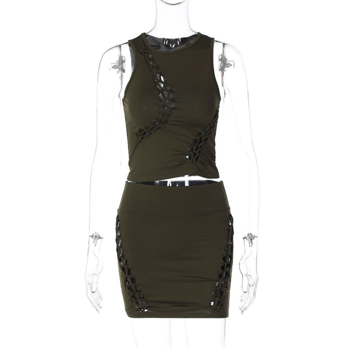 R&B | Hohler Rundhalsausschnitt Top Slim Rock Set