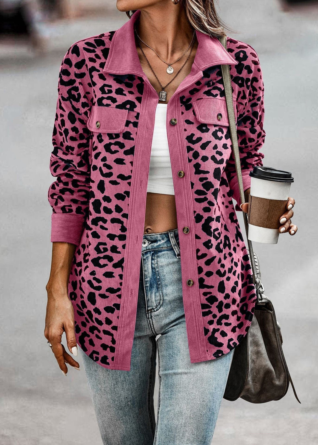 R&B | Leopardjacke Chic Premium Material Ideal für den Frühling