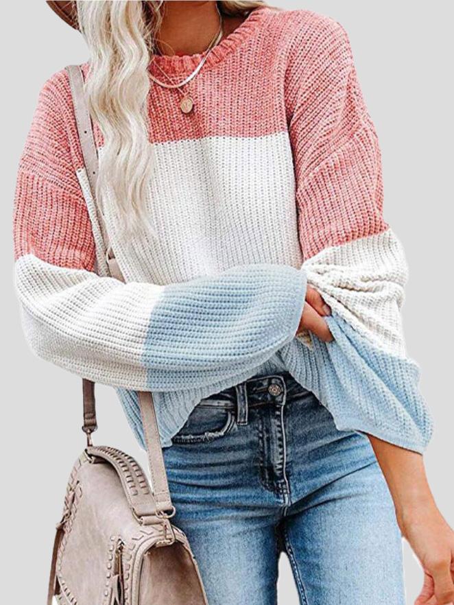 R&B | Gemütlicher Farbtöne-Strickpullover für Herbstliches Layering.