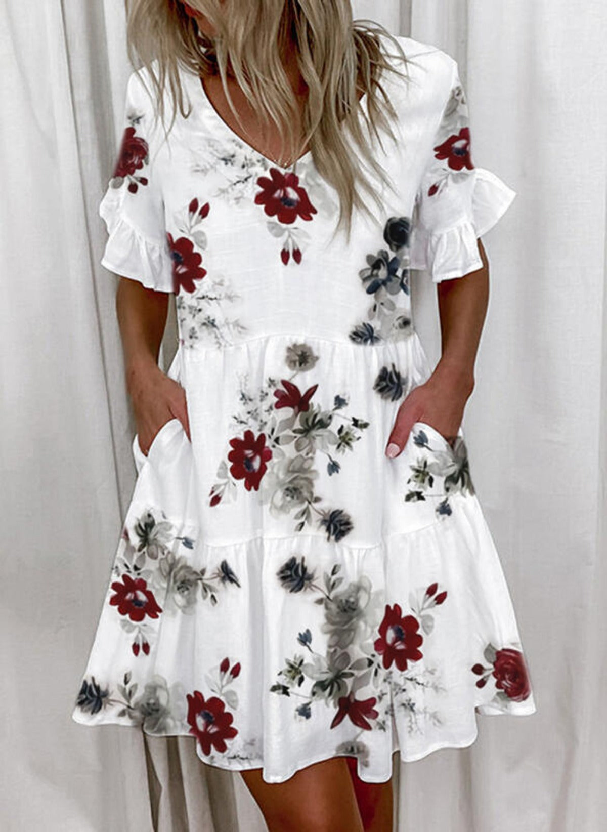 R&B | Pendelkleid mit V-Ausschnitt