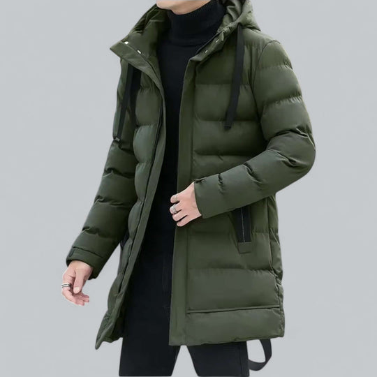 R&B | Lang geschnittene gepolsterte Winter Parka Jacke