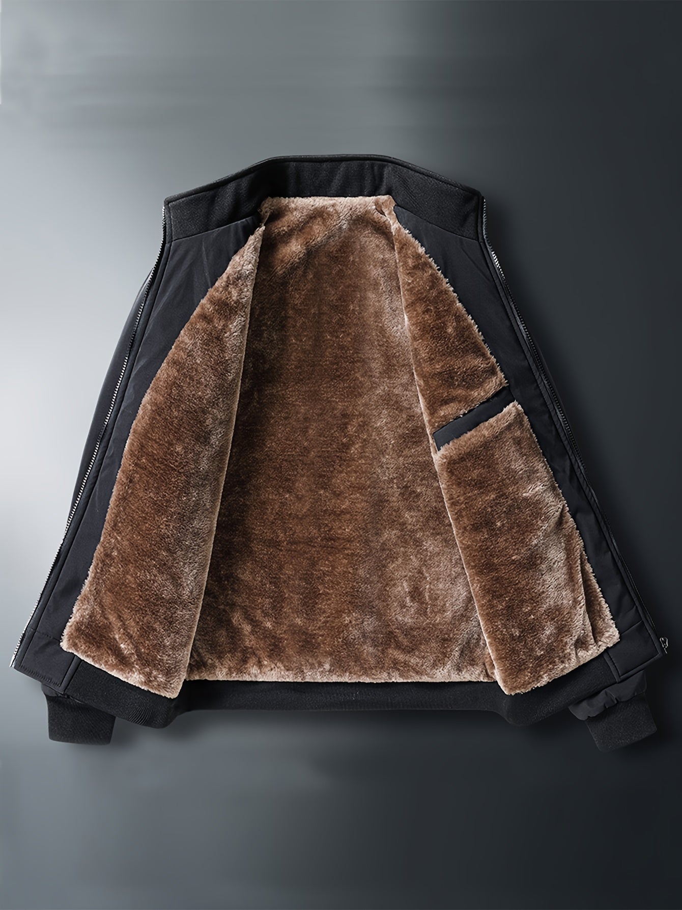R&B | Winddichte Jacke mit Imitiertem Pelzfutter Polyester Warm und Komfortabel