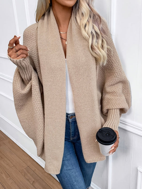 R&B | Damen Elegante Kaschmir Gestrickte Weste Mit Langen Ärmeln