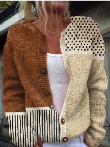R&B | 3D Digital Gedruckte Strickjacke für Damen