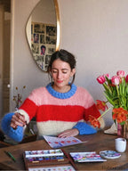R&B | Bunter Gestreifter Strickpullover für Lässig Schicke Looks