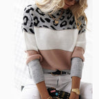 R&B | Pullover aus Strick mit Leopardenmuster
