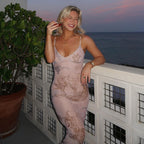R&B | Schlankes Kleid mit Sling-Print
