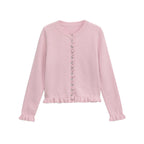 R&B | Damen-Cardigan mit Knöpfen, schickes Lagen-Oberteil