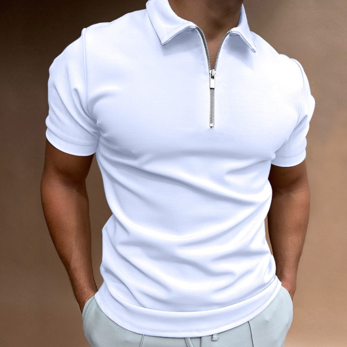 R&B | Kurzärmeliges Poloshirt mit Revers