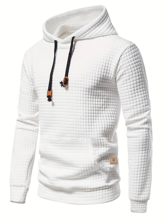 R&B | Lässiger Waffelmuster Hoodie für Männer