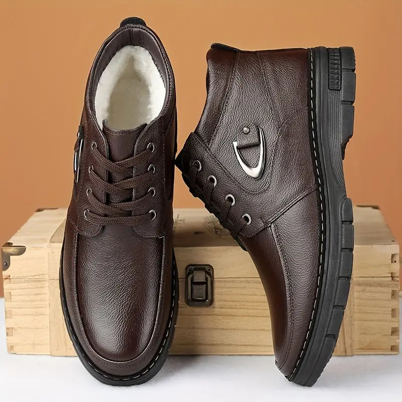 Thermo-Leder-Winterschuhe für Herren R&B
