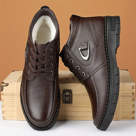 Thermo-Leder-Winterschuhe für Herren R&B