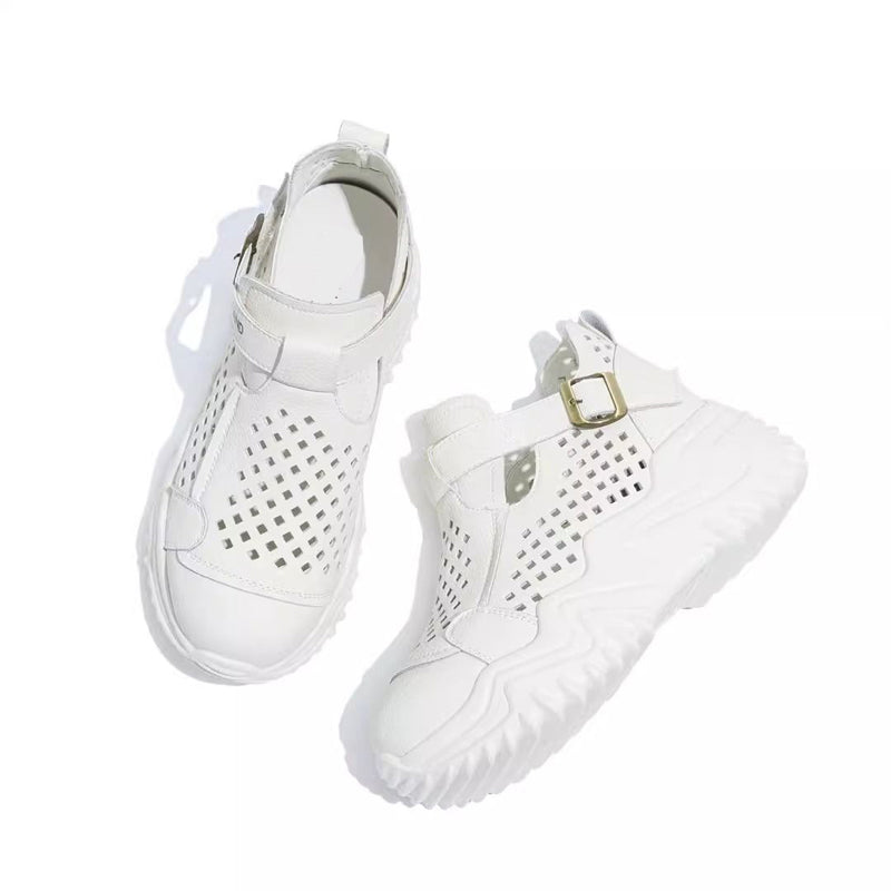 Atmungsaktive Sommer-Schuhe für Damen mit dicken Sohlen R&B R&B