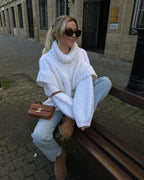 R&B | Strick Oversize Rollkragenpullover für Damen
