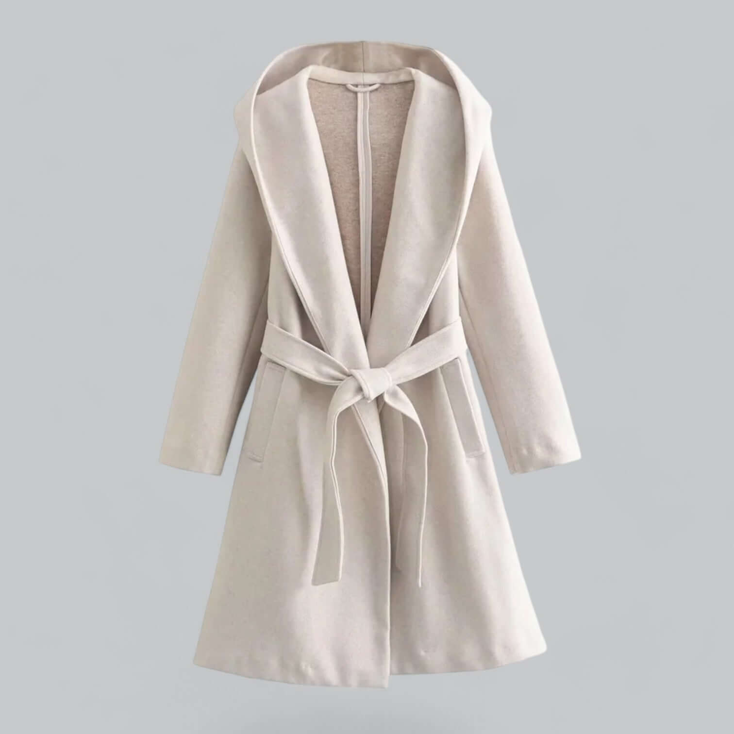 R&B | Damen Kapuzen Lang Trenchcoat