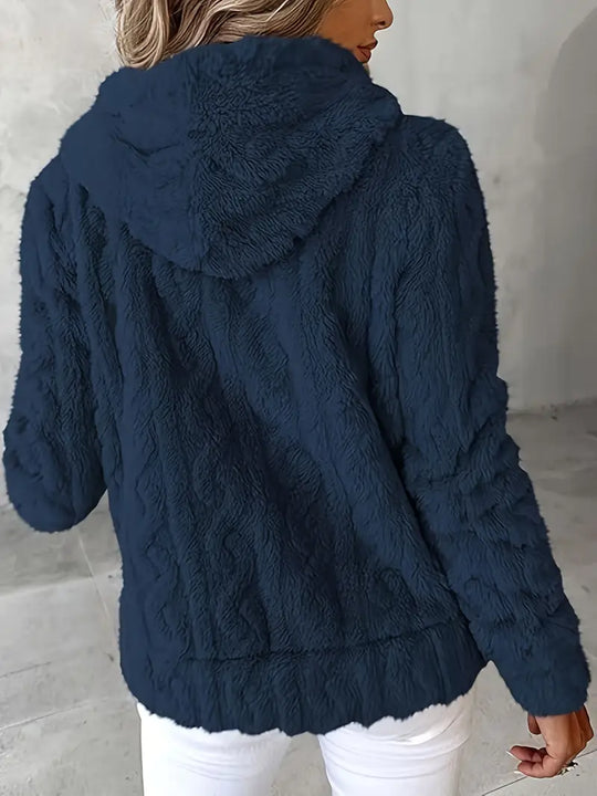 R&B | Weiches Kapuzen Sweatshirt mit Reißverschluss