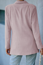 R&B | Doppelreihiger Blazer mit gepolsterten Schultern und Taschen