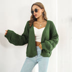 R&B | Schicke & gemütliche Strickjacke mit Puffärmeln