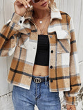 R&B | Karierter Kragenjacke mit Brusttaschen