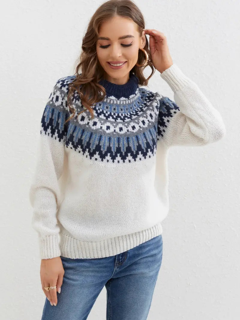 R&B | Hinreißender Gemusterter Pullover