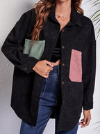 R&B | Patch Pocket Fallen Schulter Hemd Jacke
