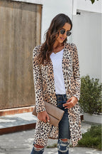 R&B | Bedruckter Offene Front Langarm Cardigan