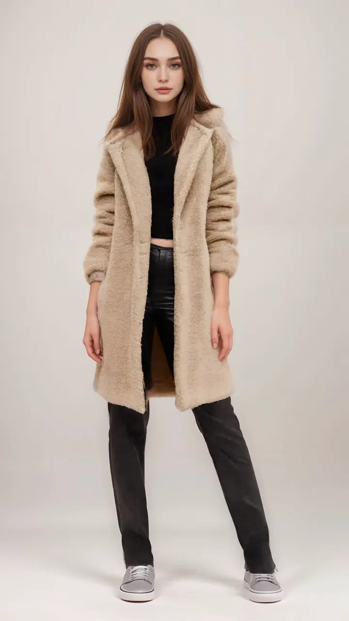 R&B | Teddyjacke mit Kuscheliger Struktur