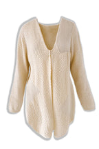 R&B | Gemütlicher Gestrickter Mittellanger Cardigan mit Langen Ärmeln