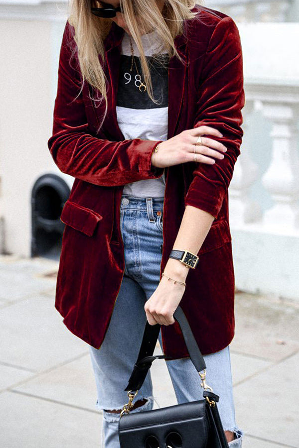 R&B | Blazer aus Samt im Streetstyle