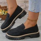 R&B | Britischen Stil Frauen Schuhe dicke Ferse dicke Sohle