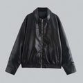 R&B | Damen Vintage Stil Kunstlederjacke