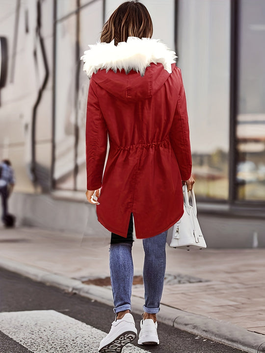 R&B | Kapuzenpullover Zugkordel Parka Mantel