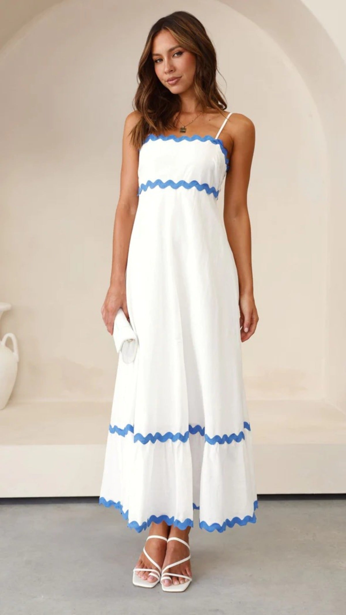 R&B | Einfarbiges Spitzen-Hosenträger-Röhrentop-Kleid