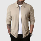 R&B | Herren Waffelstrick Zip-Up Jacke